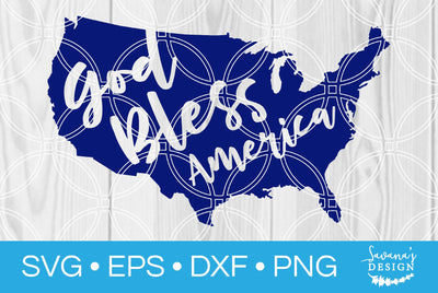 God Bless America SVG SavanasDesign 