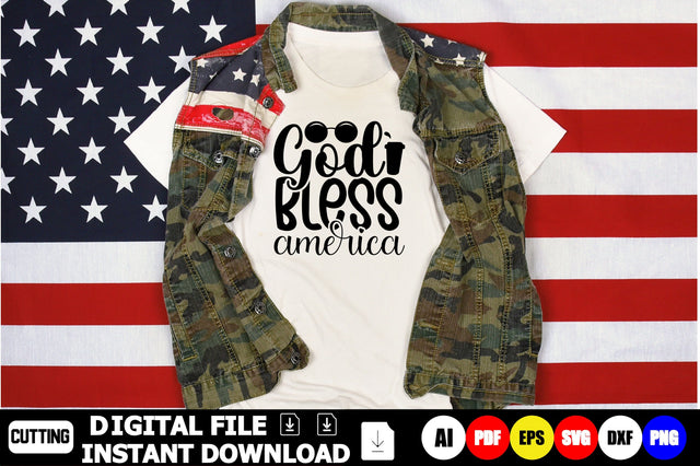 God Bless America SVG Shahin alam 