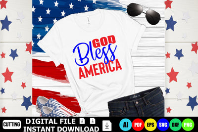 God Bless America SVG Shahin alam 