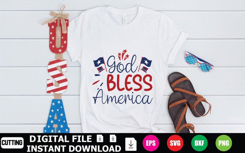 God Bless America SVG Shahin alam 
