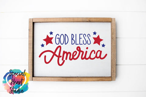 God Bless America SVG Special Heart Studio 