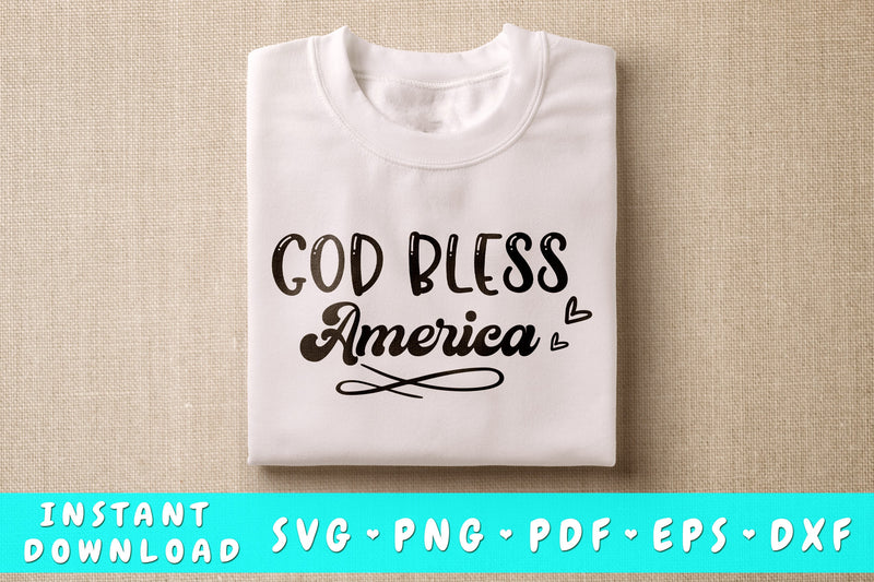 God Bless America SVG SVG HappyDesignStudio 