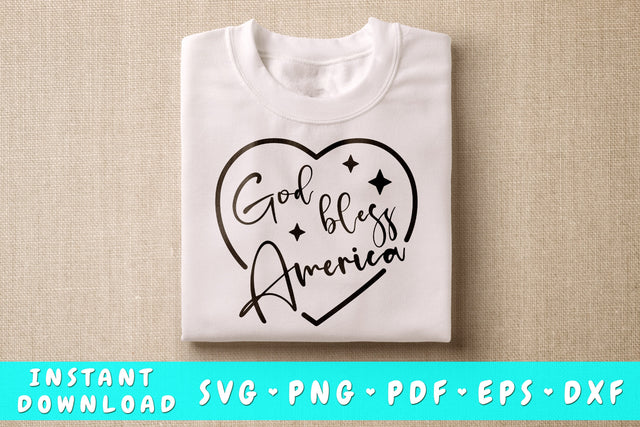 God Bless America SVG SVG HappyDesignStudio 