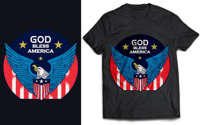 God Bless America SVG T-Shirt Design SVG naemmiah021 