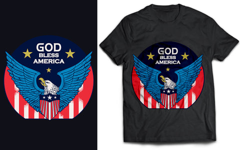 God Bless America SVG T-Shirt Design SVG naemmiah021 