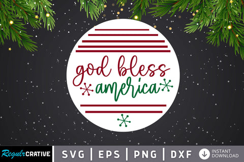 God bless are america SVG Design SVG Regulrcrative 
