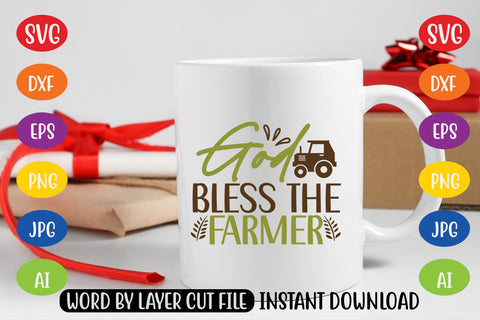 God Bless The Farmer SVG CUT FILE SVG MStudio 