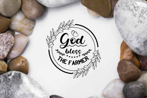God bless the farmer svg sying cut file SVG SmmrDesign 