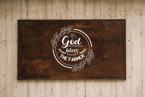 God bless the farmer svg sying cut file SVG SmmrDesign 