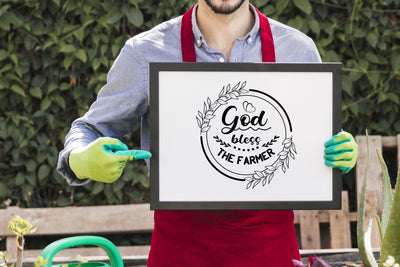 God bless the farmer svg sying cut file SVG SmmrDesign 