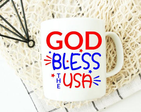 God Bless The USA 4th of July SVG - Memorial Day SVG SVG She Shed Craft Store 
