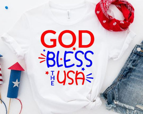 God Bless The USA 4th of July SVG - Memorial Day SVG SVG She Shed Craft Store 