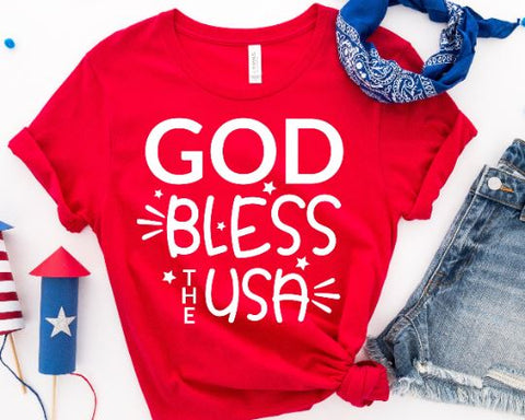 God Bless The USA 4th of July SVG - Memorial Day SVG SVG She Shed Craft Store 