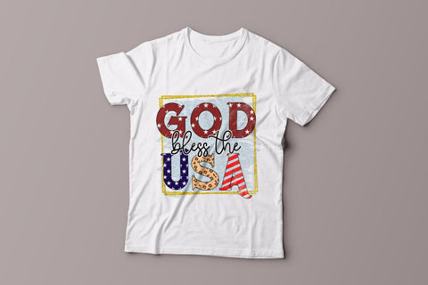 God Bless the USA, Patriotic Sublimation Design Sublimation CraftLabSVG 