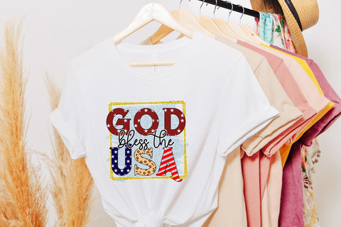 God Bless the USA, Patriotic Sublimation Design Sublimation CraftLabSVG 
