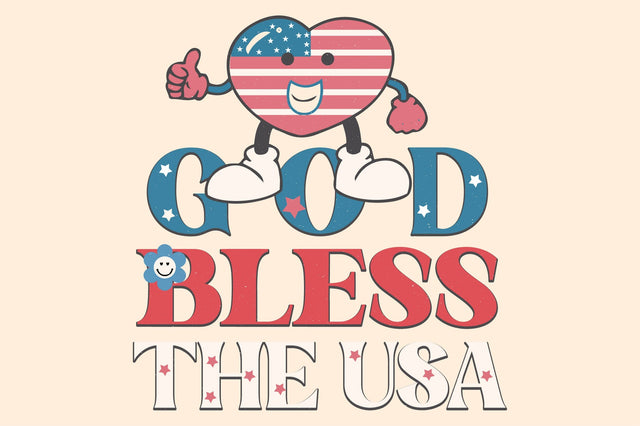 God Bless The Usa Sublimation Rupkotha 