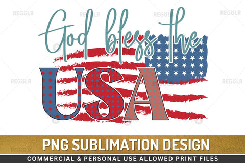 God bless the usa SVG Sublimation Regulrcrative 