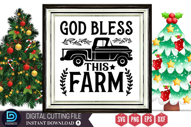 God bless this farm SVG, God bless this farm SVG DESIGNISTIC 