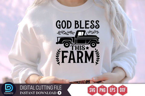 God bless this farm SVG, God bless this farm SVG DESIGNISTIC 