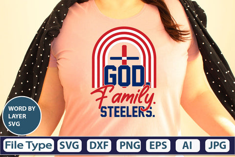 God. Family. Steelers. SVG Cut File SVG DesignPlante 503 