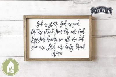 God is Great God is Good SVG | Christian SVG | Prayer SVG SVG LilleJuniper 