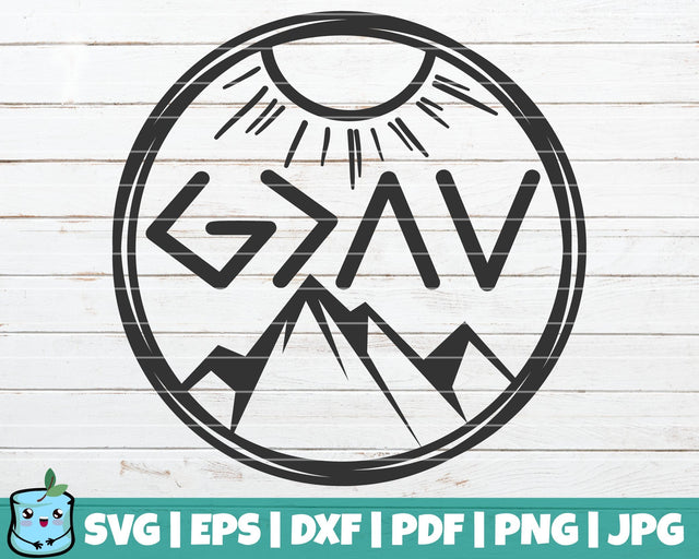 God Is Greater Than The Highs And Lows Circle SVG MintyMarshmallows 