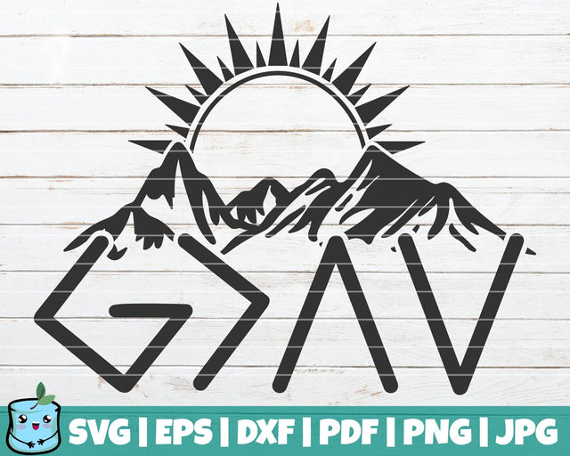 God Is Greater Than The Highs And Lows Mountains SVG MintyMarshmallows 