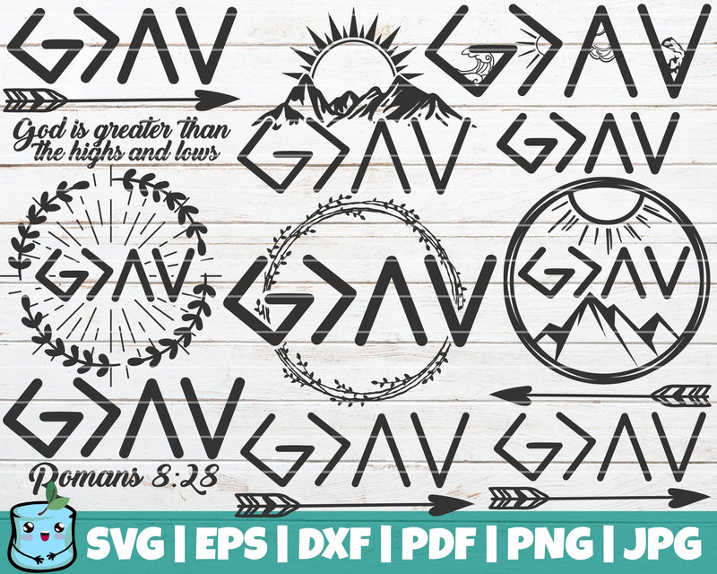 God Is Greater Than The Highs And Lows SVG Bundle SVG MintyMarshmallows 