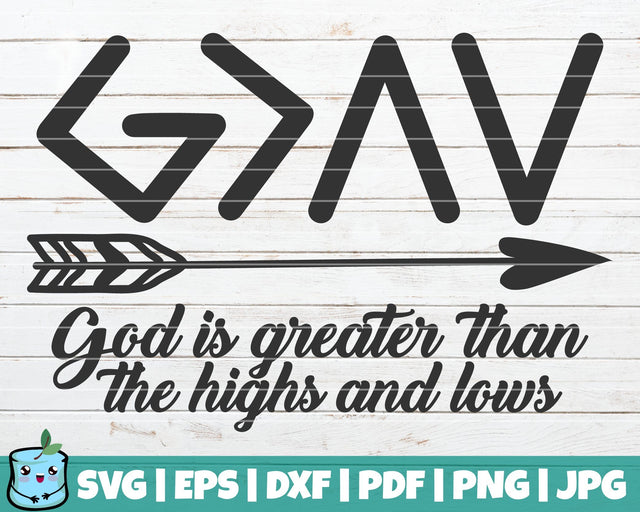 God Is Greater Than The Highs And Lows SVG MintyMarshmallows 