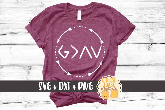 God is Greater Than The Highs and Lows - Wreath - Christian SVG PNG DXF Cut File SVG Cheese Toast Digitals 