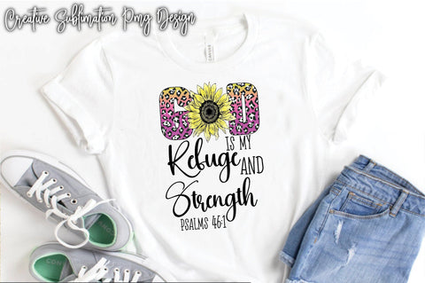 God Is My Refuge And Strength Psalms 46:1 3D Paper Creativeart88 