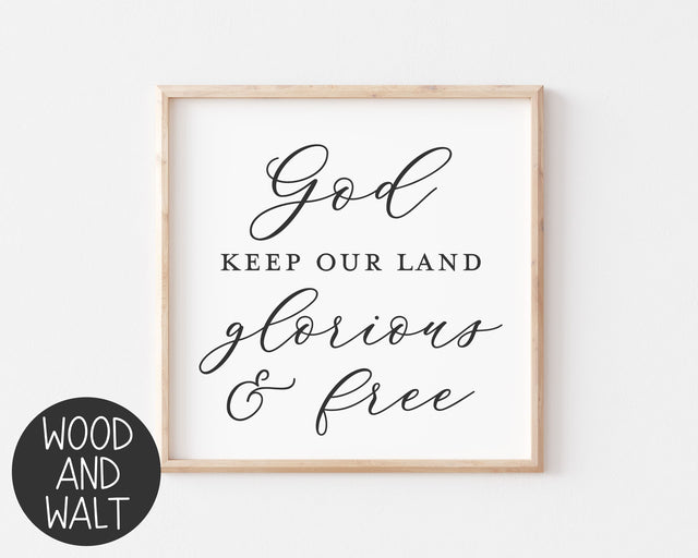 God Keep Our Land Glorious And Free SVG | Canada SVG Cut File SVG Wood And Walt 