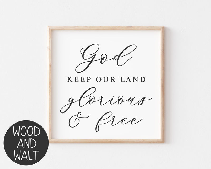 God Keep Our Land Glorious And Free SVG | Canada SVG Cut File SVG Wood And Walt 
