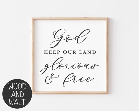 God Keep Our Land Glorious And Free SVG | Canada SVG Cut File SVG Wood And Walt 