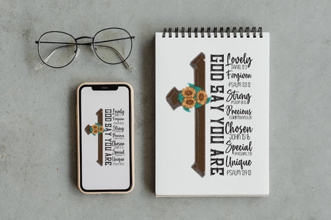 God Says You Are Cross Sublimation PNG Sublimation Jagonath Roy 