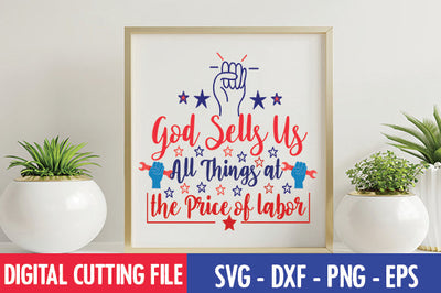 God Sells Us All Things at the Price of labor SVG SVG thesvgfactory 