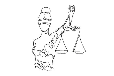 Goddess of justice Themis embroidery designs, , 4 sizes, Instant download. Embroidery/Applique DESIGNS ArtEMByNatalia 