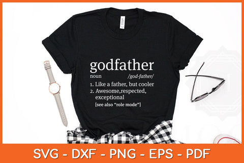 Godfather Definition Father's Day Svg Cutting File SVG Helal 
