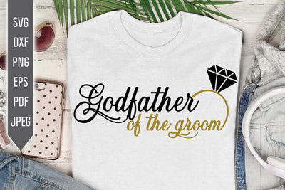 Godfather of the Groom Svg. Wedding Svg. Bride Team Svg. Wedding Roles Svg. Wedding Party Svg. Cricut, Silhouette, Iron On, Dxf, Eps, Png SVG Mint And Beer Creations 