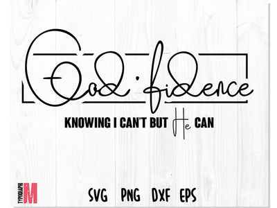 Godfidence Svg | Bible Verse Christian SVG CreativeStudioTM 