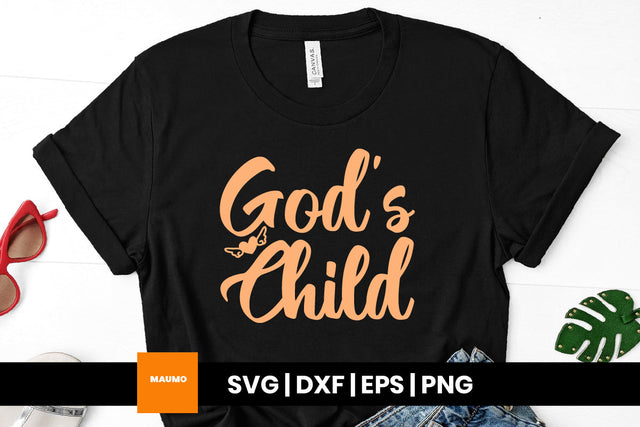God's child religious svg quote SVG Maumo Designs 