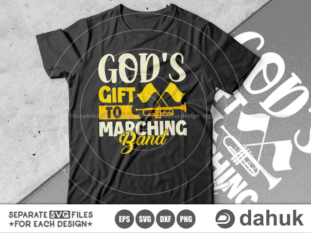 Gods Gift to Marching Band SVG, Marching Band SVG, Color Guard svg, Cut file for silhouette, Circuit design space vinyl cut SVG dahukdesign 