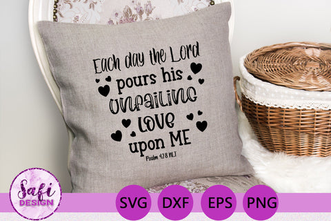 God's Love Bible Verse Cut File SVG Safi Design 