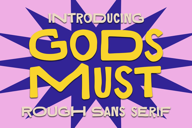 Gods Must Typeface Font Storytype Studio 