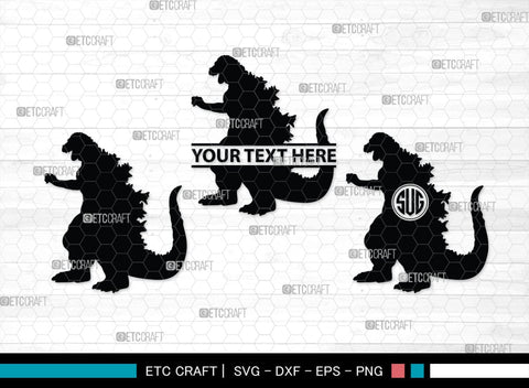 Godzilla Monogram, Godzilla Silhouette, Godzilla SVG, Rodan Godzilla Svg, Godzilla Monster Svg, Ghidorah Svg, SB00272 SVG ETC Craft 