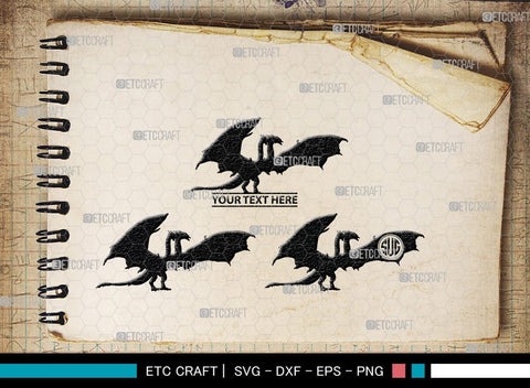 Godzilla Monogram, Godzilla Silhouette, Godzilla SVG, Rodan Godzilla Svg, Godzilla Monster Svg, Ghidorah Svg, SB00272 SVG ETC Craft 