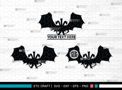 Godzilla Monogram, Godzilla Silhouette, Godzilla SVG, Rodan Godzilla Svg, Godzilla Monster Svg, Ghidorah Svg, SB00272 SVG ETC Craft 