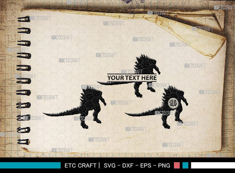 Godzilla Monogram, Godzilla Silhouette, Godzilla SVG, Rodan Godzilla Svg, Godzilla Monster Svg, Ghidorah Svg, SB00272 SVG ETC Craft 