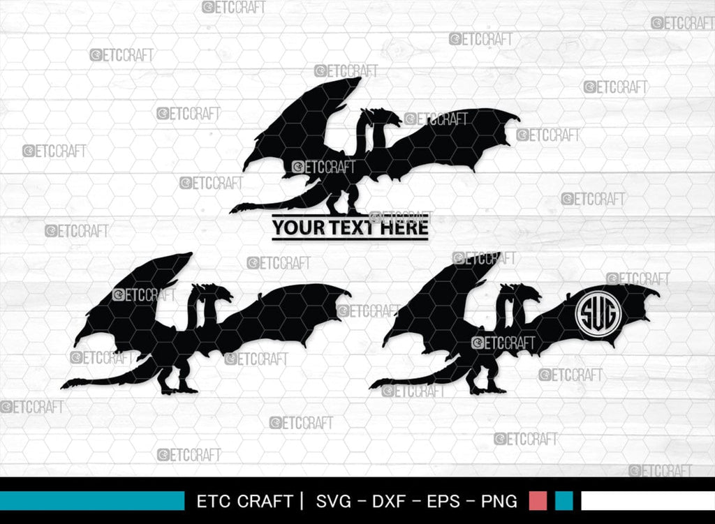 Godzilla Monogram, Godzilla Silhouette, Godzilla SVG, Rodan Godzilla ...