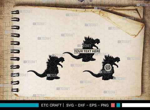 Godzilla Monogram, Godzilla Silhouette, Godzilla SVG, Rodan Godzilla Svg, Godzilla Monster Svg, Ghidorah Svg, SB00272 SVG ETC Craft 